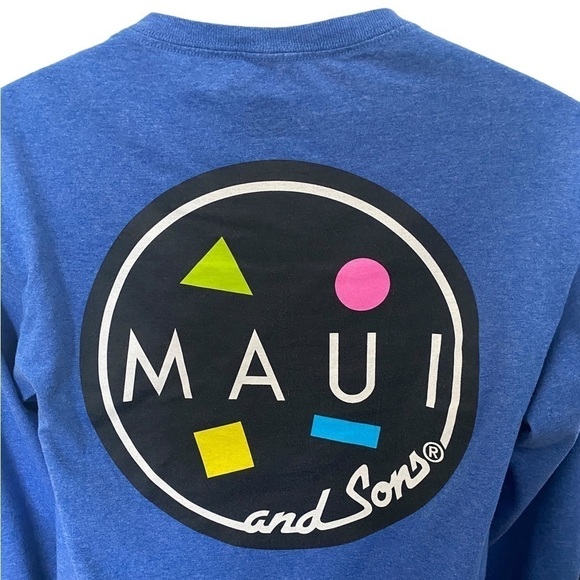 MAUI and SONS Classic Logo Long Sleeve Tee Shirt Men S Small - Picture 4 of 7